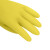 贸正 乳胶防护手套 防水防滑耐油耐磨橡胶皮加工清洗清洁劳保用品 黄色10双S码