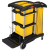 Rubbermai FG9T7300 大容量带储物桶可移动清洁推车酒店保洁 高安全性清洁推车FG9T7500