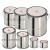 加厚调漆罐油漆桶铁小铁罐乳胶漆桶留样桶带盖密封铁皮桶0.3-20L 涂白圆形5L(带塑料提手)