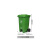 魅祥 脚踏塑料垃圾桶 户外特厚 分类垃圾箱 100L加厚脚踏带轮（绿色）