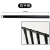 IGIFTFIRE定制斜坡专用楼梯扶手梯帮斜面固定栏杆可调角度金属护栏组装式水 扶手管(黑色)