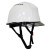 惠利得厦门abs工程头盔领导建筑工地施工安全帽白色男国标印字 橙色 透气 双色