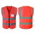 柯瑞柯林 BRV-6R施工工人工作安全 荧光多口袋背心马甲 背心01红色布料款 1件装