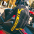 怪兽公园（MONSTER PARK）摩托车手套旋钮骑行手套防摔男女夏季触屏透气机车赛车骑行装备 黄色 M