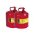 西斯贝尔 SCAN002R金属安全罐29*40含火焰消除网自动泄压设置安全存储罐 红色 1个装