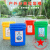 沃嘉定制适用大号户外垃圾桶垃圾分类垃圾桶厨余垃圾桶商用餐饮室外小区宿舍 35升-白色+标签 (湿垃圾)