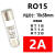 R015熔断器 RO15/16RT19陶瓷RT14保险丝管RT18 1A2A3A5A6A10A32A RO15-25A 尺寸10*38