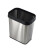 无盖垃圾分类不锈钢垃圾桶厨房客厅双桶大号干湿分离两用纸篓 13Ｌ不锈钢小号