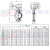 定制适用H涡轮不锈钢蝶阀 D371F-10/16P 不锈钢体 304板 PTFE阀座 DN65(重体+铁涡轮头+四氟阀