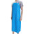 厚创 TPU耐油围裙套袖厨房食堂加工罩衣劳保围裙防水防污防油 20丝蓝色围裙