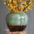 美式陶瓷花瓶摆件 现代美式中式餐桌花风格陶瓷花瓶室内家居仿真花套装客厅摆件装饰 24*24花瓶+尤加利