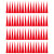 玛仕福 压力表指针标识贴(100贴) 仪表警示贴5mm×2.5cm红色三角款