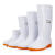 大码白色雨鞋食品厂工作雨靴防滑食品卫生靴防油加绒加棉保暖水鞋 509中高筒白色加厚款标准码 36