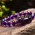 艺香天然紫水晶貔貅手链男女款 时尚转运手串护身情侣饰品礼物 A级紫色貔貅手链10MM