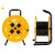 度凝远 移动电缆盘 电线卷线盘30/50/80米 户外耐摔托线盘 黄色铁空盘（小）