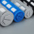 科威顿定制气动电磁阀塑料消声器黑色蓝色PSL06分1寸接头 蓝色塑料1  1寸