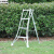 园林专用三角梯果园采摘梯子铝合金三脚梯园艺人字梯绿化修剪树枝 4步-1.42米-单支撑杆