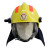 优普泰 消防头盔全盔阻燃隔热消防战斗头盔黄色TX002