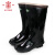 安全牌（AN QUAN PAI）耐酸碱胶靴 安全雨鞋劳保鞋 防滑雨靴半筒 ZH001 43码