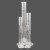 冰禹 BYrl-202 高硼硅玻璃量筒 实验室量筒 玻璃刻度量筒 250-1000三合一套装