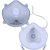 沐生堂KN95杯型口罩头戴式防尘透气防工业粉尘雾霾1316型带内衬防护口罩 KB120有阀内衬活性炭kn95杯型口罩（个）