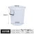加厚多用大号垃圾桶工厂户外环卫分类塑料桶商用厨房圆桶带 60L 白带盖 升级加厚耐腐蚀