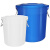 圆形垃圾桶大容量商用大号环卫户外厨房餐饮超大型无盖带盖收纳桶 100升无盖垃圾桶(装约160斤水)