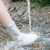 谋福（CNMF）防雨鞋套PVC注塑一体成型加厚耐磨成人脚套 （高筒白色） XL(40-41码） 