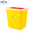中环力安【8升50个方形】医疗废物利器盒一次性黄色圆形针头锐器盒有盖诊所用大小型垃圾桶