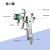 适之日本井原W-71压送式汽车油漆喷枪气动高雾化喷漆枪家具隔膜泵喷抢 W-71压送式1.0口径