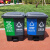 分类垃圾桶脚踏商用双桶垃圾箱加厚塑料厨房果皮箱干湿分离带盖 60升特厚脚踏蓝灰色 (可回收+其他)