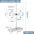 庄太太 大理石滴定台 蝴蝶夹滴定管固定架实验室器材【大理石滴定台+滴定夹塑料 双侧】ZTT1131