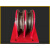 起重天轮地轮定滑轮饼钢丝绳导向轮轴承钢轮固定式滑轮组 0.5T双轮地轮(直径80)