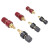 PLJ 铜大电流 接线柱 铜接线柱100A定制 107铜10只红黑对半 (M5螺杆)