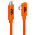 光纤USB3.2 Gen2 TypeC线联机拍摄VR串流线编网弯头A7R4 光纤USB3.2 TypeC直头款橙色编网 G10 8m