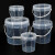 金固牢 KCzy-80  透明塑料桶打包桶 带盖pp密封桶小水桶果酱桶 2L带提手（2个）