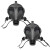 海固(HAIGU) HG-700 TPE全面罩 自吸过滤式防毒面罩TPE注塑面罩单支装不含过滤罐黑色 1件装  黑色