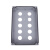 定制定制铸铝防水控制盒金属按钮盒开关急停操作盒工业防爆铸铝盒 六孔加高型(250*80*80)