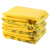 企桥 黄色医疗废物包装袋诊所医院平口式垃圾袋一次性大号加厚 平口70*80 3.5丝 50只/包