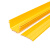 沃数 光纤线槽 ZGB50 阻燃尾纤槽道黄色盖板 宽50mm 1米 机房布线理线防尘盖板