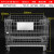 折叠式仓储笼铁网框物流周转箱储物箱仓库铁笼子金属铁框子蝴蝶笼 80*60*645不加轮50*100