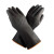 鸣固 北塔黑色工业级耐酸碱乳胶手套 加长加厚防腐蚀耐磨防水劳保乳胶手套 45cm