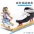 美洲狮（COUGAR）短道速滑冰刀鞋短道儿童碳纤定位冰刀鞋速滑冰鞋 黑白 46