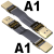 ADT标准型HDMI2.0公对公延长线 支持2K/144hz 4K/60Hz 弯头扁平线 A1-A1 250cm