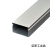 铝合金方形线槽外开明装电线明线加厚金属桥架装饰布线卡扣压线槽 20*10 壁厚0.6mm