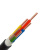华美电线电缆 NH-YJV5*4平方国标铜芯耐火交联电力电缆5芯护套硬电缆线 1米
