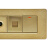 贵派（goldp）10A一开双控带有线TV线网络连接线金色118型(中)插座 贵雅A8-118金色系列墙壁暗装插座