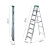 稳耐稳耐（werner）稳耐梯子铝合金人字梯工业家用梯铝合金单侧人字梯 358CN  铝合金单侧人字梯2.4米 承重102kg