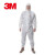 3M 4515防护服 白色带帽连体防尘喷漆作业防颗粒物工业舒适透气工作服隔离衣 白色 XXL