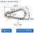 不锈钢弹簧扣登山扣保险钩钥匙扣葫芦扣螺母弹簧带圈扣狗链扣 M5*50(带圈)